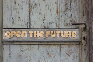Open the future door picture
